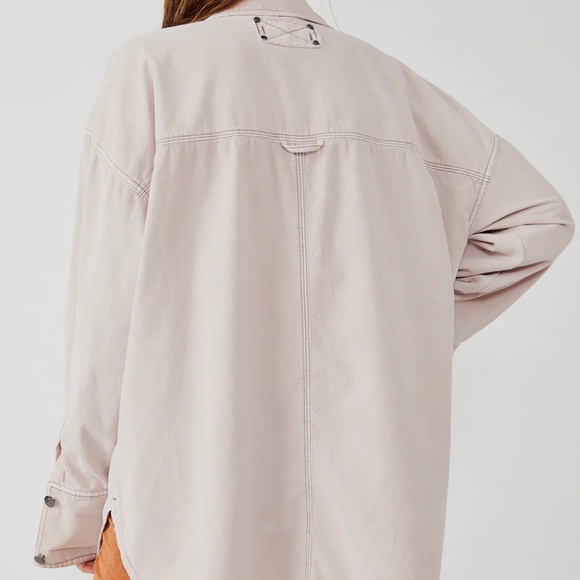 New We The Free x Free People Buttondown Baby Corduroy Oversized Top / Jacket - Picture 14 of 15